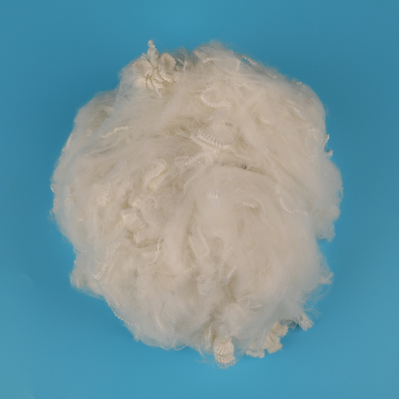 White Non-Woven Polyester Staple Fiber (Use For Needle Punched)2.5D×64mm