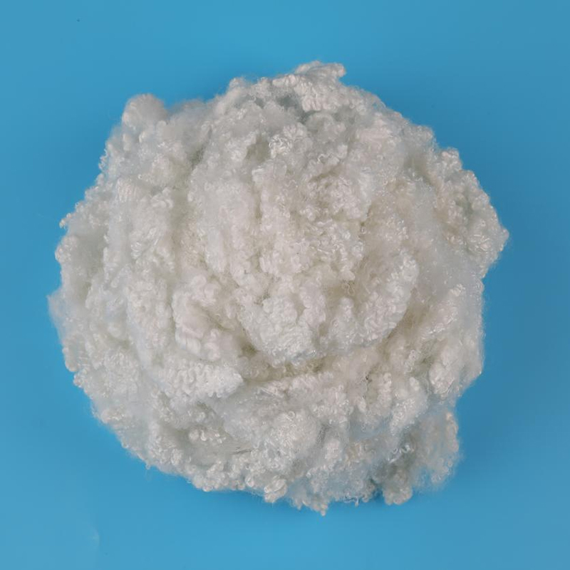 Raw White Silicon Conjugated Polyester Staple Fiber 3D×64mm