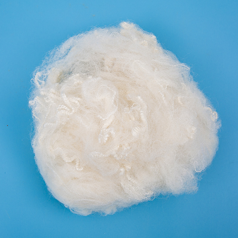 Ivory Wool Spinning Polyester Staple Fiber 13D×120mm